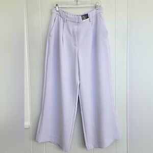 Abercrombie & Fitch Curve Love Ultra Wide Leg  Pants Lilac Purple Size 31 12s